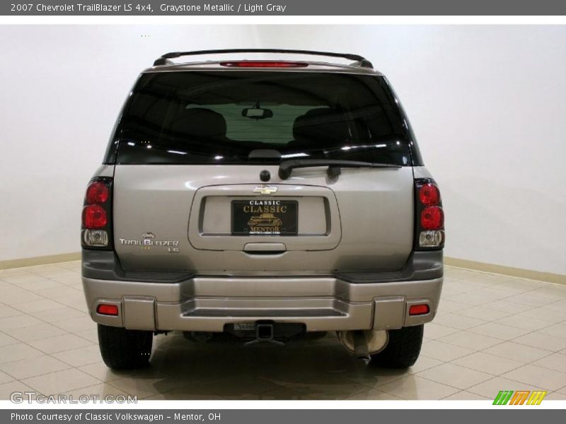 Graystone Metallic / Light Gray 2007 Chevrolet TrailBlazer LS 4x4