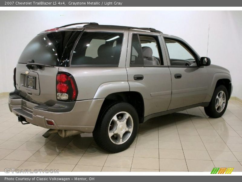 Graystone Metallic / Light Gray 2007 Chevrolet TrailBlazer LS 4x4