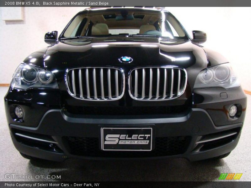 Black Sapphire Metallic / Sand Beige 2008 BMW X5 4.8i