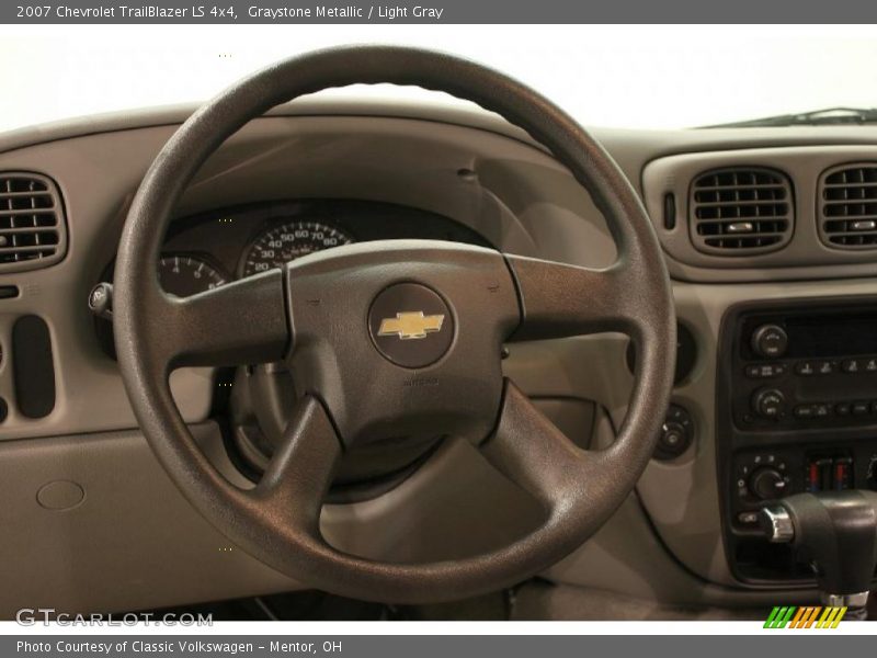 Graystone Metallic / Light Gray 2007 Chevrolet TrailBlazer LS 4x4