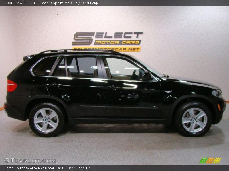 Black Sapphire Metallic / Sand Beige 2008 BMW X5 4.8i