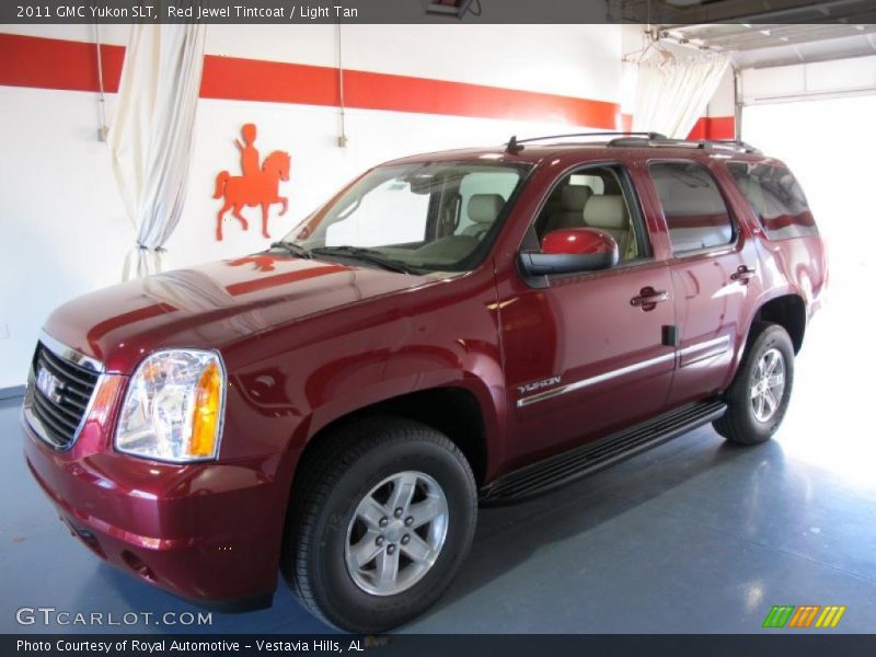 Red Jewel Tintcoat / Light Tan 2011 GMC Yukon SLT