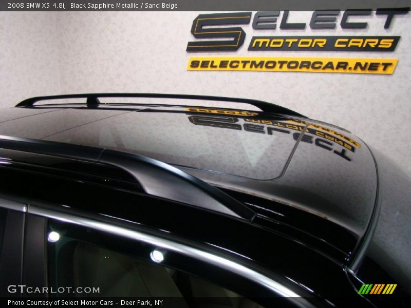 Black Sapphire Metallic / Sand Beige 2008 BMW X5 4.8i