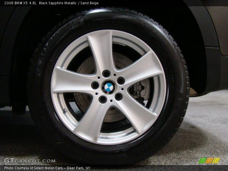 Black Sapphire Metallic / Sand Beige 2008 BMW X5 4.8i
