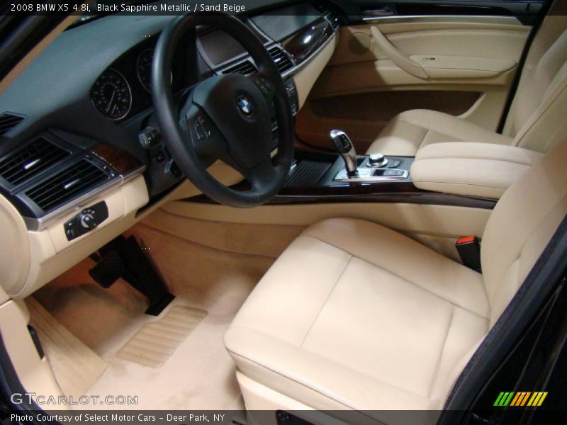 Black Sapphire Metallic / Sand Beige 2008 BMW X5 4.8i