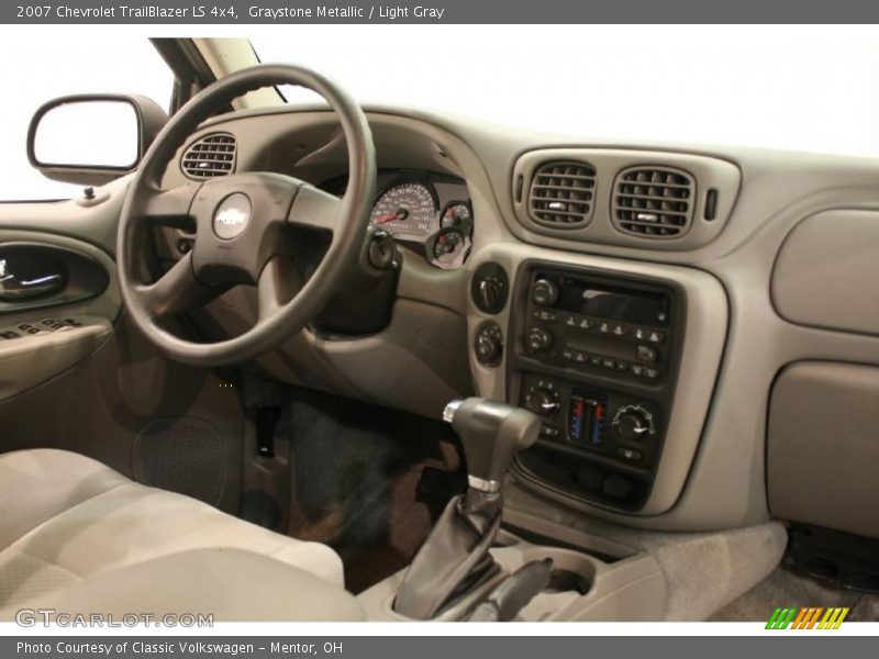 Graystone Metallic / Light Gray 2007 Chevrolet TrailBlazer LS 4x4