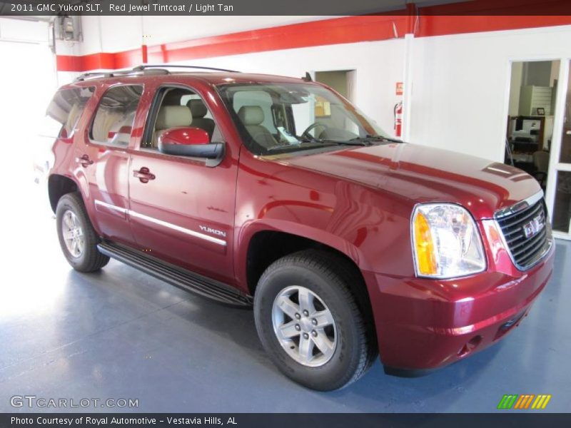 Red Jewel Tintcoat / Light Tan 2011 GMC Yukon SLT