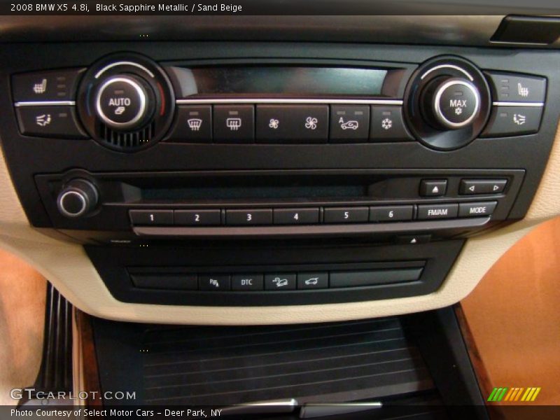 Black Sapphire Metallic / Sand Beige 2008 BMW X5 4.8i