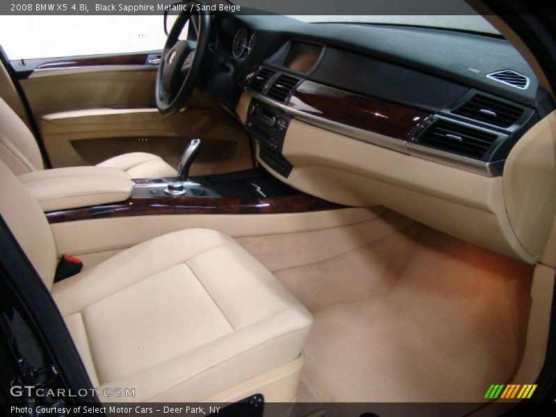 Black Sapphire Metallic / Sand Beige 2008 BMW X5 4.8i