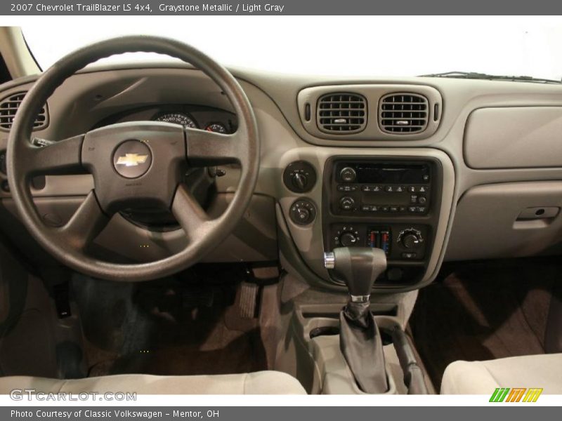 Graystone Metallic / Light Gray 2007 Chevrolet TrailBlazer LS 4x4