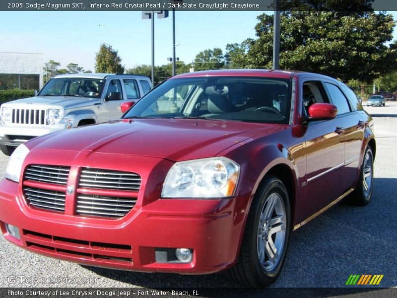 Inferno Red Crystal Pearl / Dark Slate Gray/Light Graystone 2005 Dodge Magnum SXT