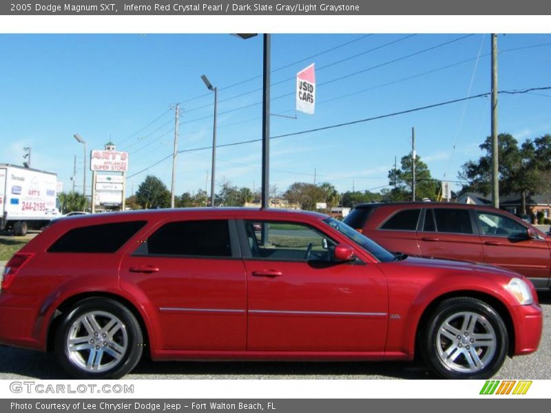 Inferno Red Crystal Pearl / Dark Slate Gray/Light Graystone 2005 Dodge Magnum SXT