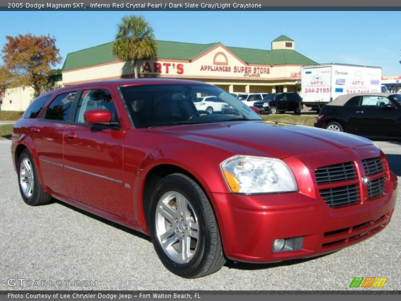 Inferno Red Crystal Pearl / Dark Slate Gray/Light Graystone 2005 Dodge Magnum SXT