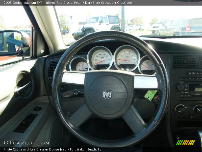 Inferno Red Crystal Pearl / Dark Slate Gray/Light Graystone 2005 Dodge Magnum SXT