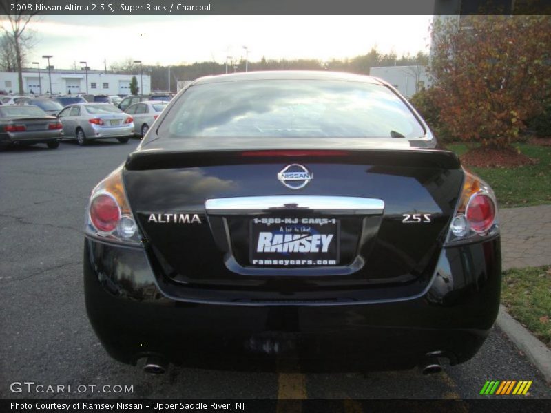 Super Black / Charcoal 2008 Nissan Altima 2.5 S