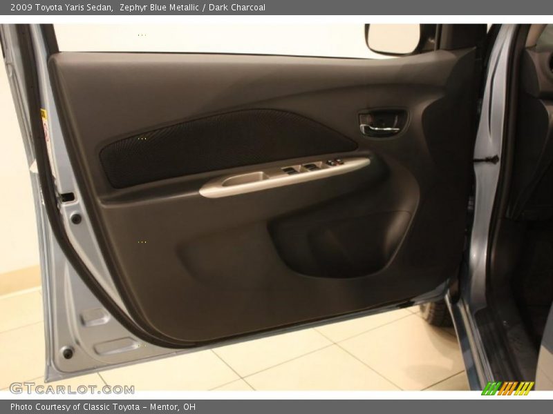 Zephyr Blue Metallic / Dark Charcoal 2009 Toyota Yaris Sedan