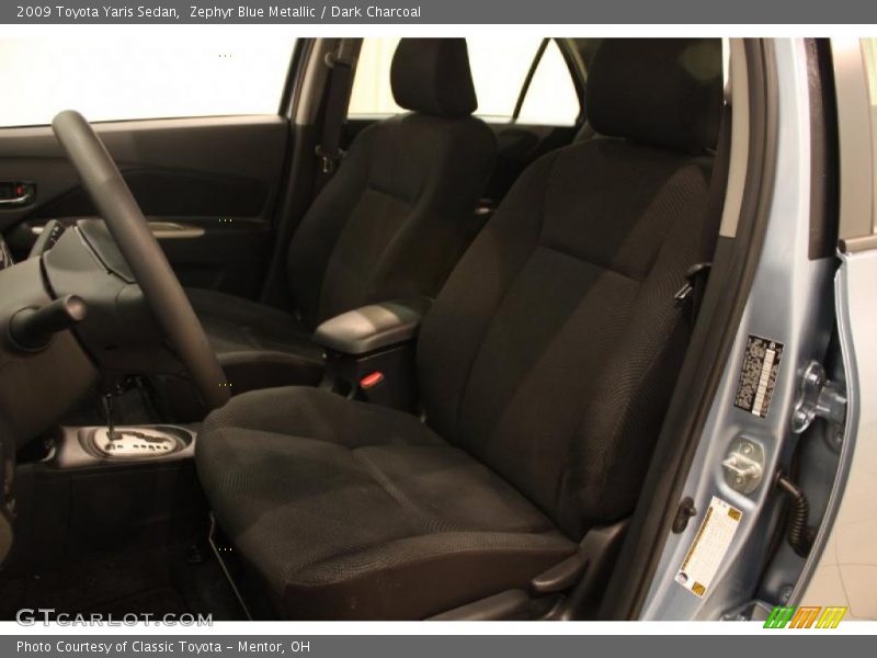 Zephyr Blue Metallic / Dark Charcoal 2009 Toyota Yaris Sedan