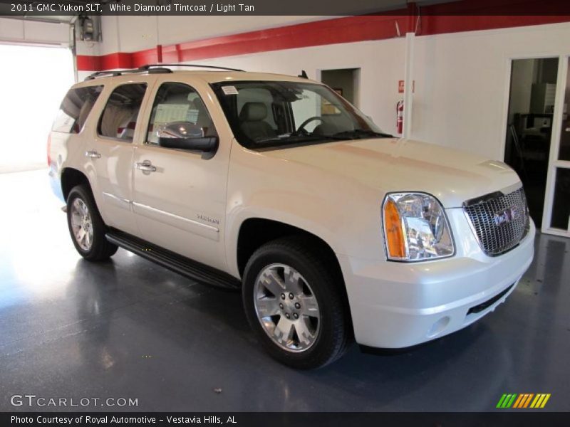 White Diamond Tintcoat / Light Tan 2011 GMC Yukon SLT