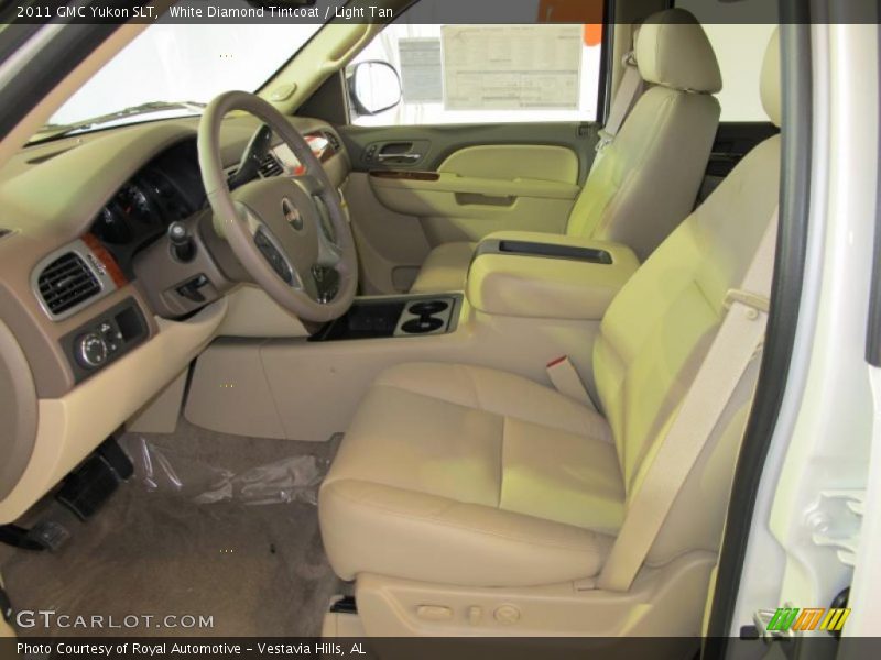 White Diamond Tintcoat / Light Tan 2011 GMC Yukon SLT
