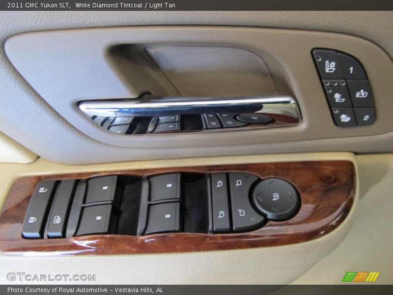 White Diamond Tintcoat / Light Tan 2011 GMC Yukon SLT
