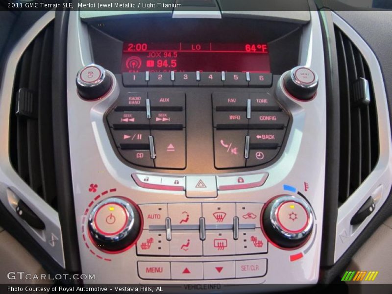 Controls of 2011 Terrain SLE