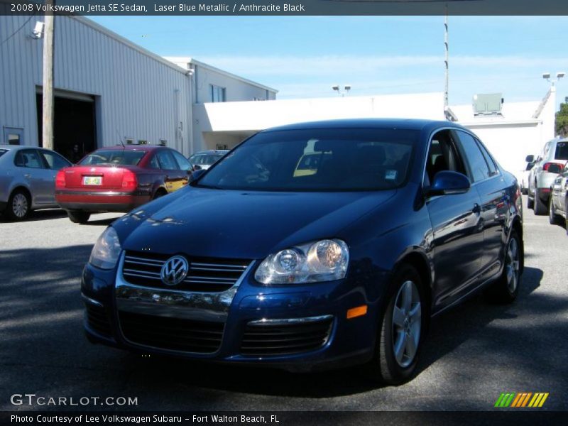 Laser Blue Metallic / Anthracite Black 2008 Volkswagen Jetta SE Sedan