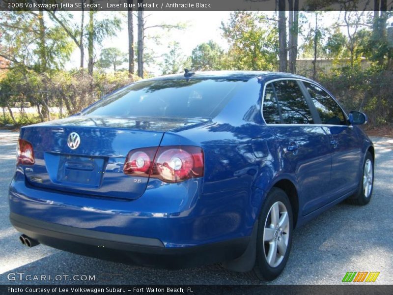 Laser Blue Metallic / Anthracite Black 2008 Volkswagen Jetta SE Sedan