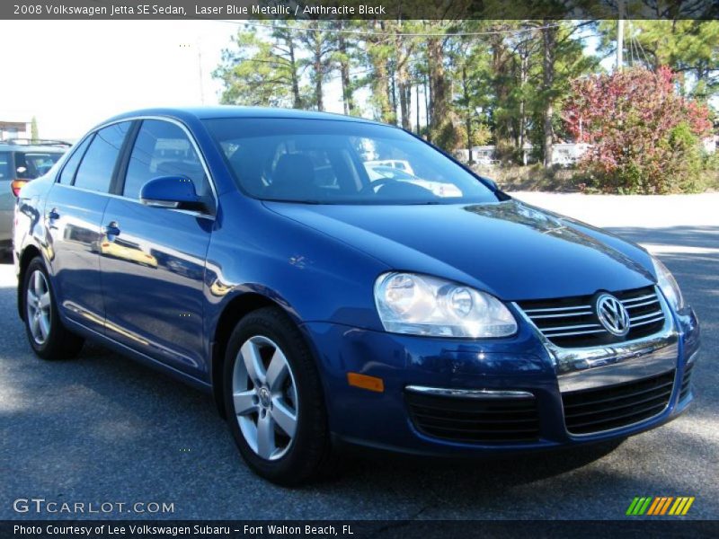 Laser Blue Metallic / Anthracite Black 2008 Volkswagen Jetta SE Sedan