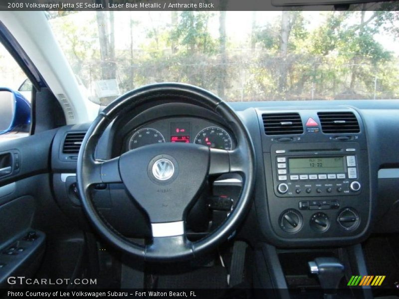 Laser Blue Metallic / Anthracite Black 2008 Volkswagen Jetta SE Sedan