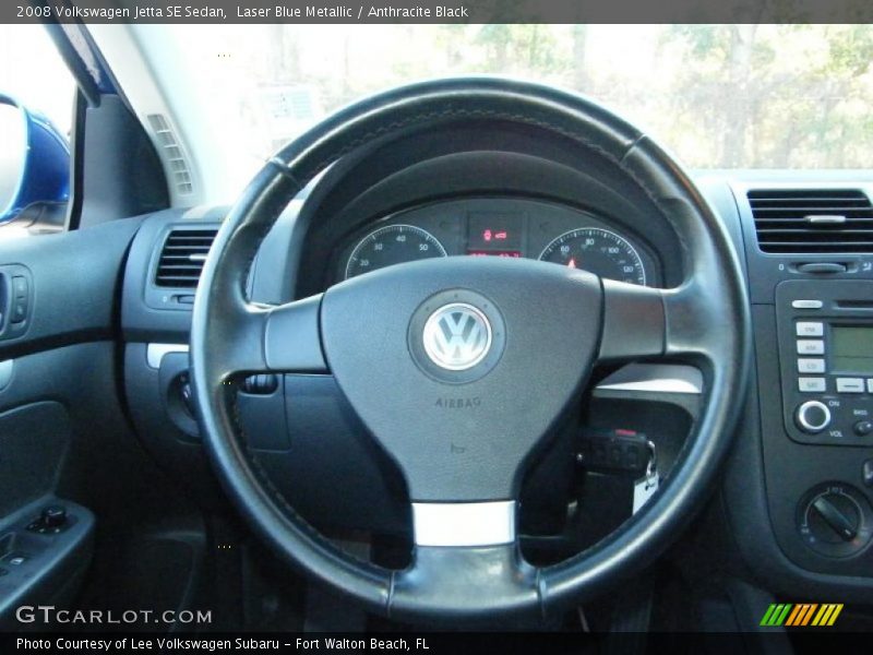 Laser Blue Metallic / Anthracite Black 2008 Volkswagen Jetta SE Sedan