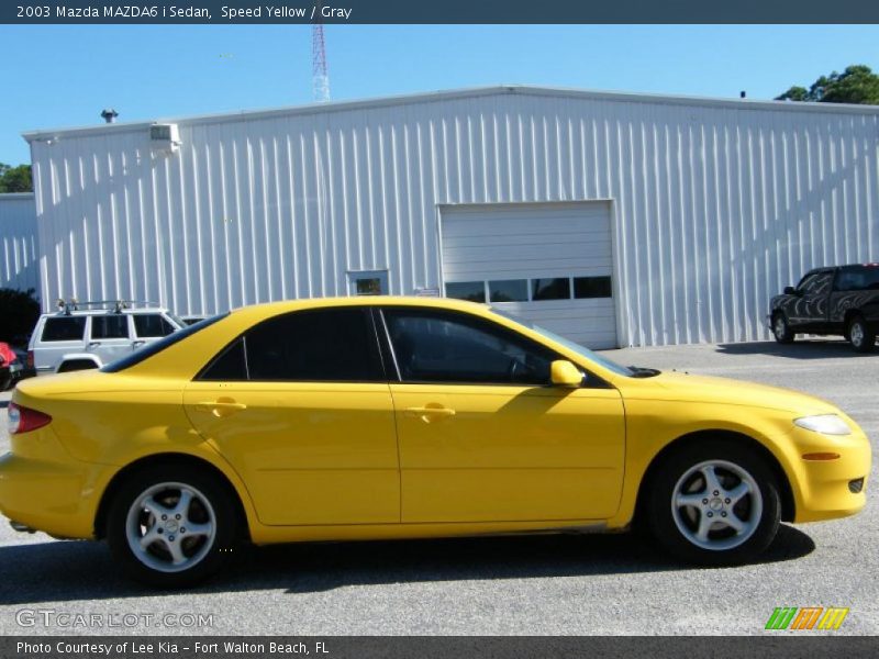 Speed Yellow / Gray 2003 Mazda MAZDA6 i Sedan
