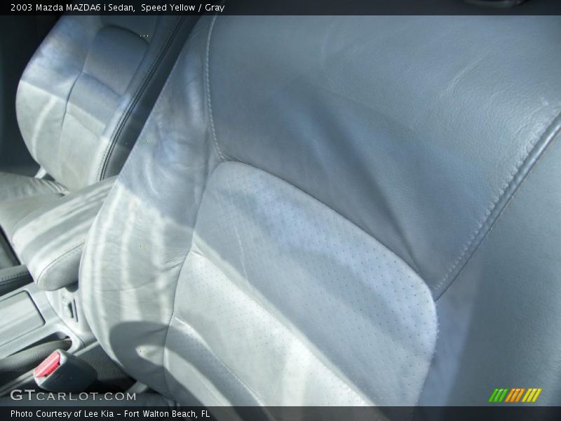 Speed Yellow / Gray 2003 Mazda MAZDA6 i Sedan