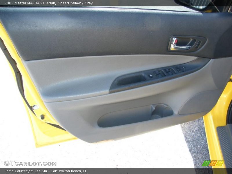 Speed Yellow / Gray 2003 Mazda MAZDA6 i Sedan