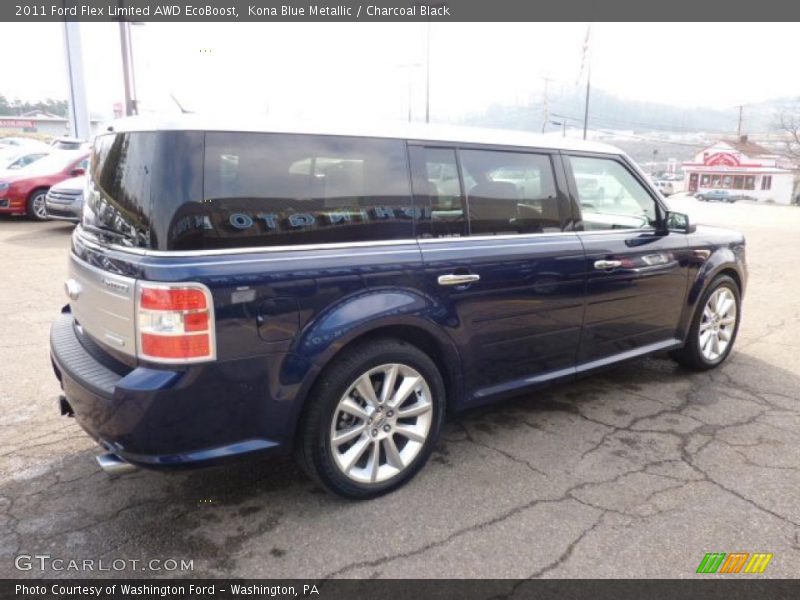 Kona Blue Metallic / Charcoal Black 2011 Ford Flex Limited AWD EcoBoost