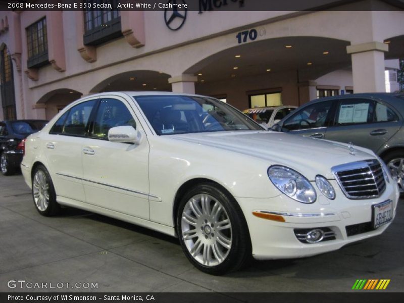Arctic White / Cashmere 2008 Mercedes-Benz E 350 Sedan