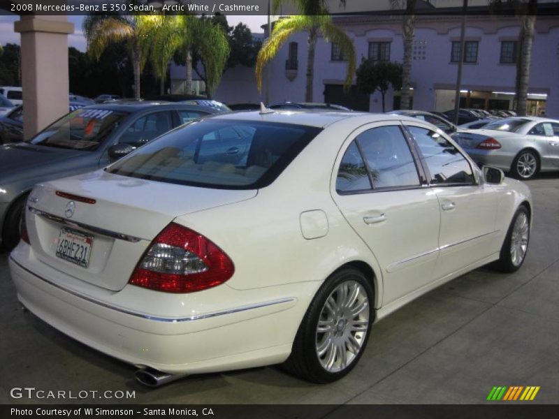 Arctic White / Cashmere 2008 Mercedes-Benz E 350 Sedan