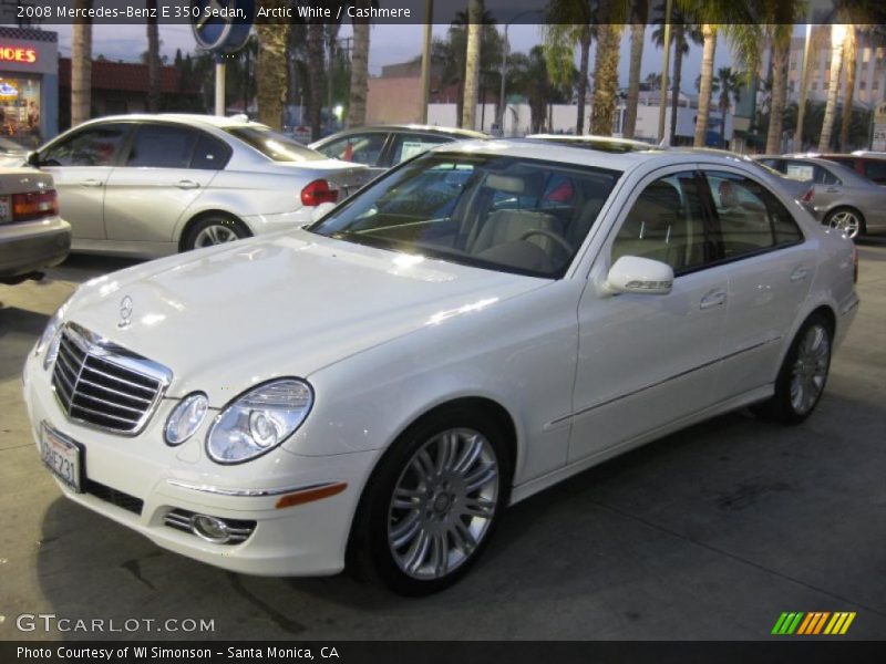 Arctic White / Cashmere 2008 Mercedes-Benz E 350 Sedan