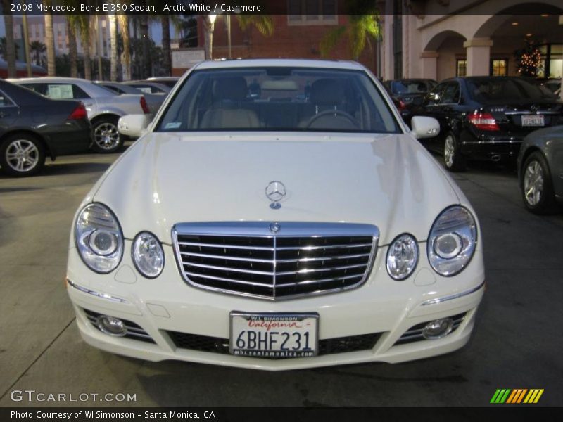 Arctic White / Cashmere 2008 Mercedes-Benz E 350 Sedan