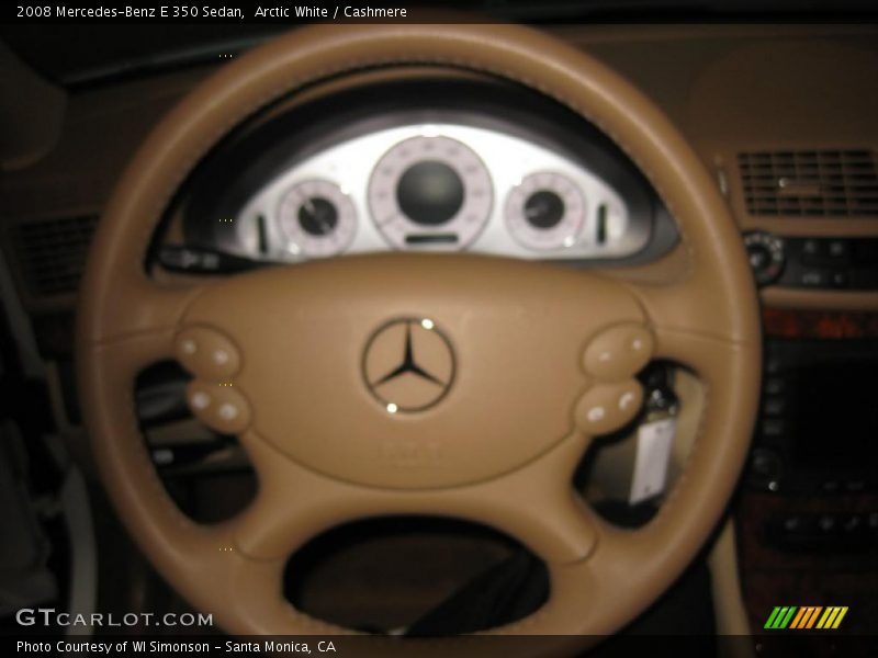 Arctic White / Cashmere 2008 Mercedes-Benz E 350 Sedan