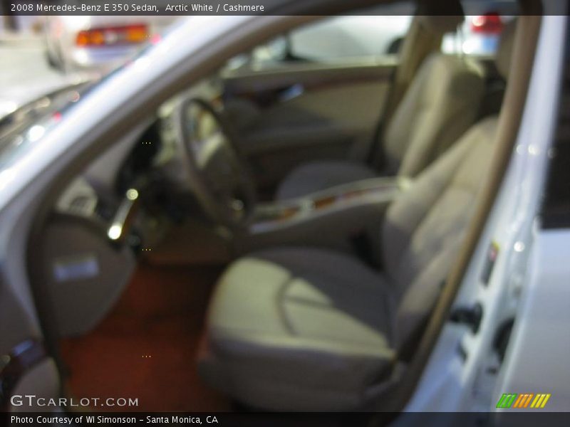 Arctic White / Cashmere 2008 Mercedes-Benz E 350 Sedan