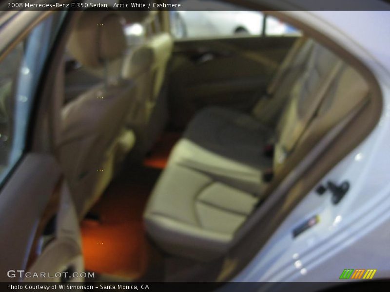 Arctic White / Cashmere 2008 Mercedes-Benz E 350 Sedan