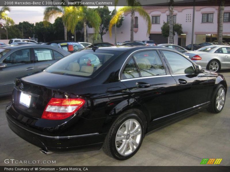 Black / Savanna/Cashmere 2008 Mercedes-Benz C 300 Luxury