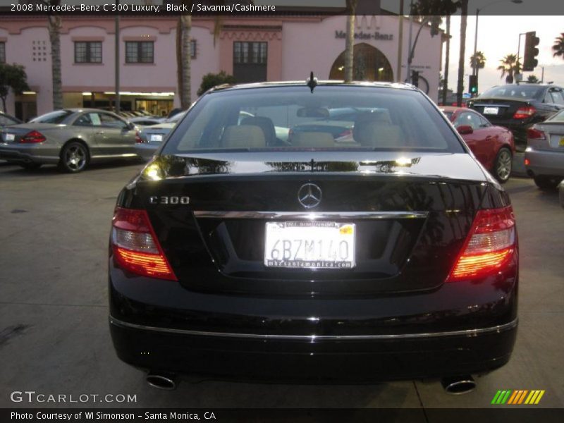 Black / Savanna/Cashmere 2008 Mercedes-Benz C 300 Luxury