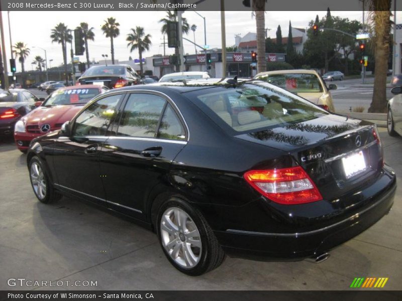 Black / Savanna/Cashmere 2008 Mercedes-Benz C 300 Luxury