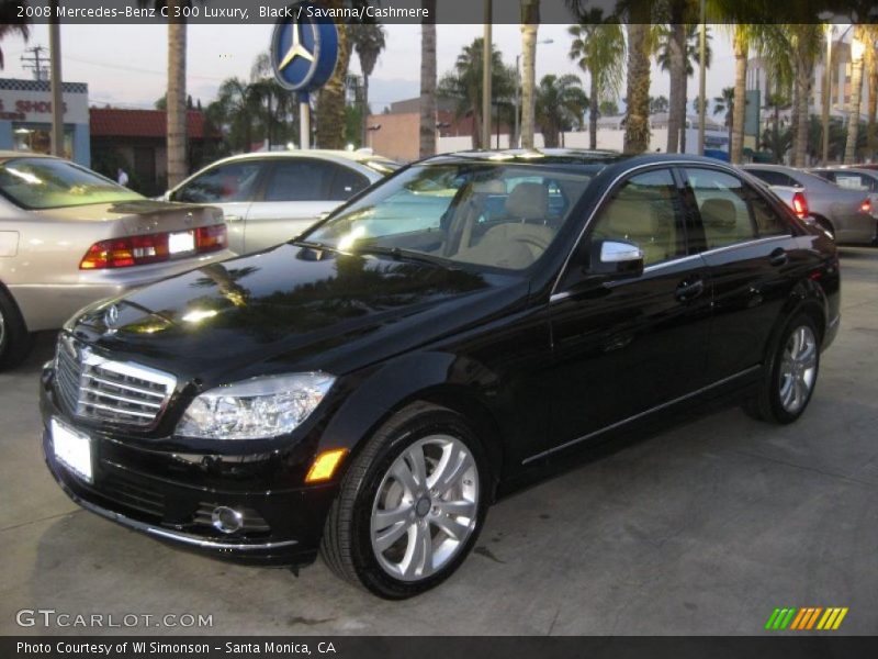 Black / Savanna/Cashmere 2008 Mercedes-Benz C 300 Luxury