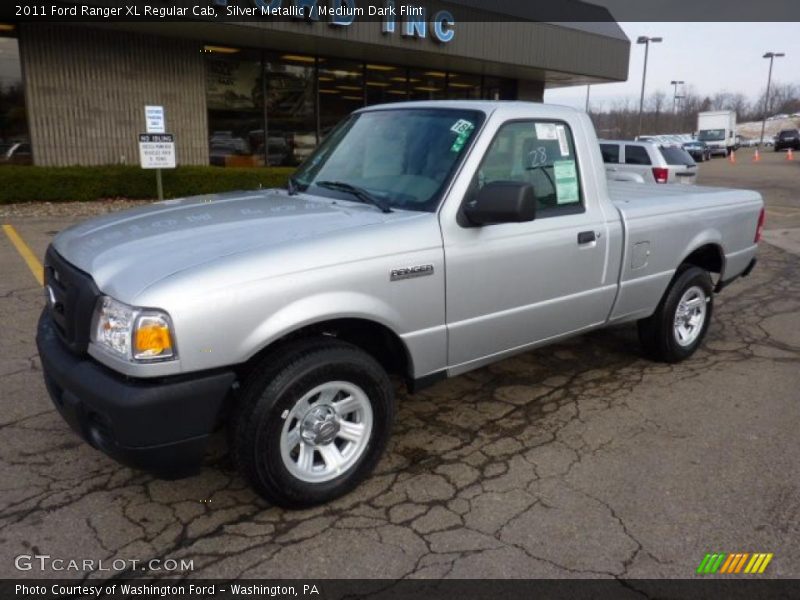 Silver Metallic / Medium Dark Flint 2011 Ford Ranger XL Regular Cab