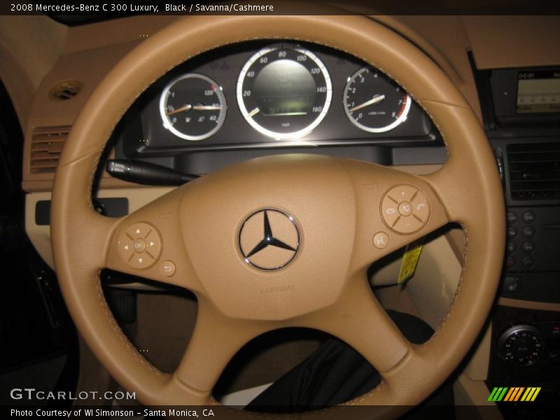 Black / Savanna/Cashmere 2008 Mercedes-Benz C 300 Luxury