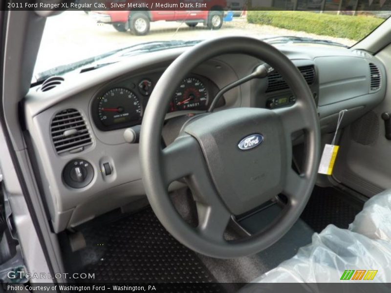 Silver Metallic / Medium Dark Flint 2011 Ford Ranger XL Regular Cab