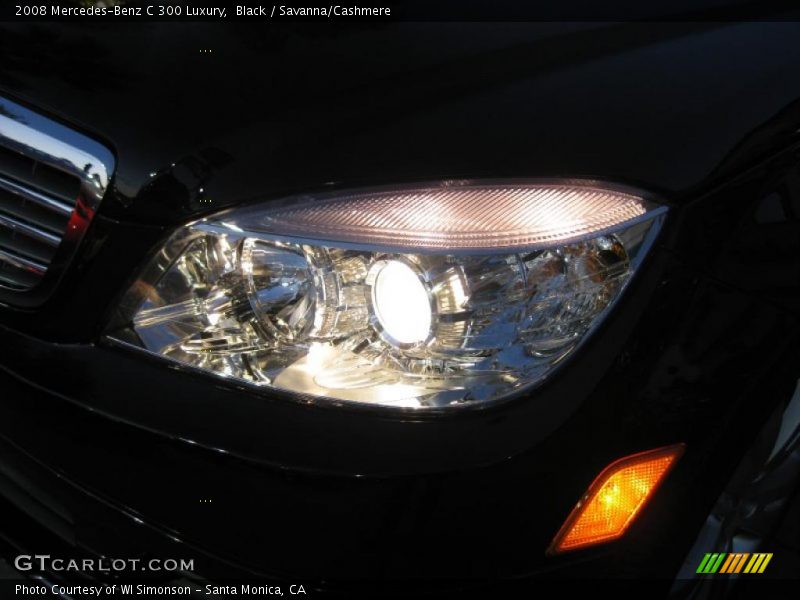 Black / Savanna/Cashmere 2008 Mercedes-Benz C 300 Luxury