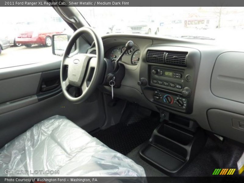 Silver Metallic / Medium Dark Flint 2011 Ford Ranger XL Regular Cab
